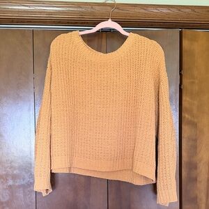 Cozy Knit Sweater in Warm Orange
